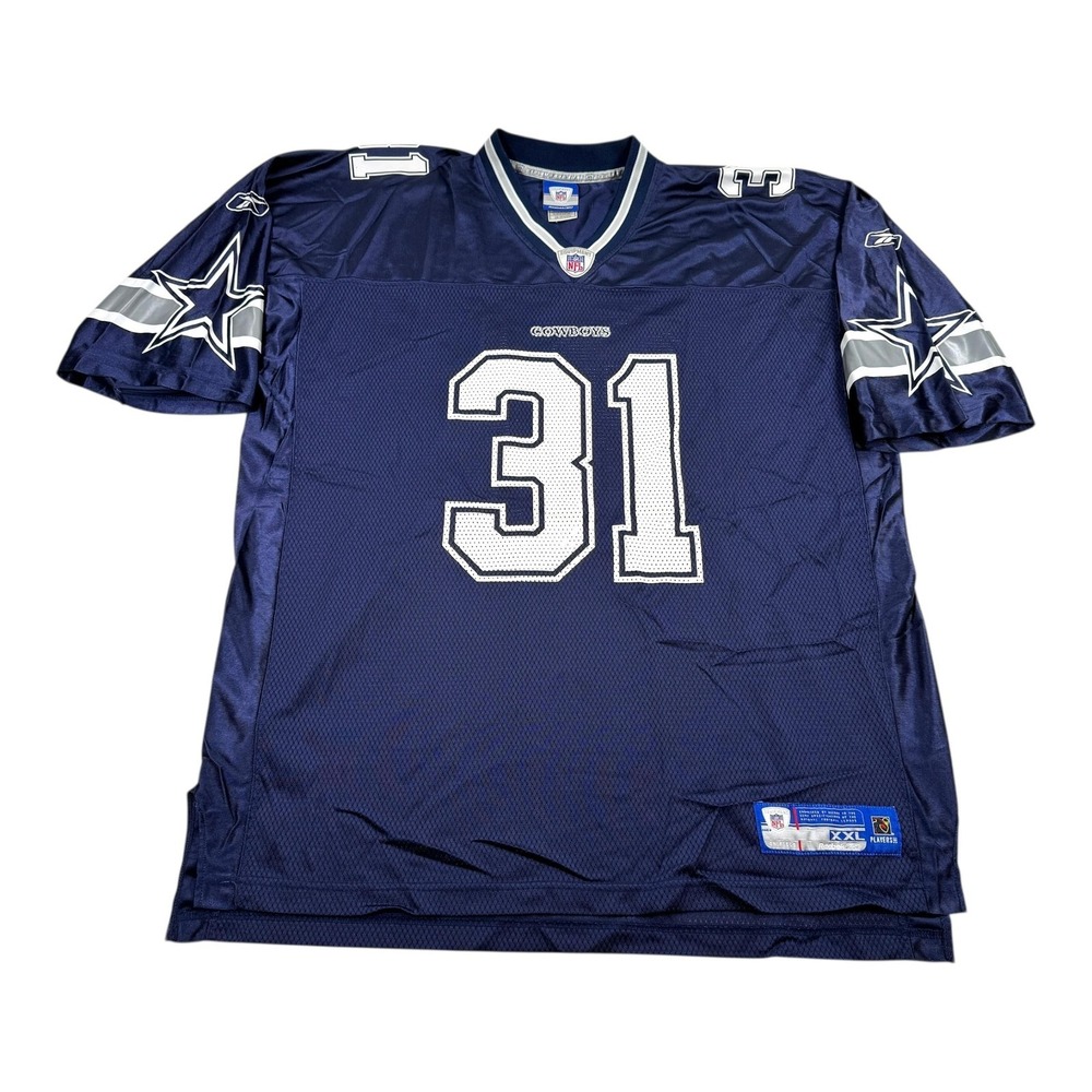 Dallas Cowboys Football Jersey Mens 2XL Blue NFL Reebok Roy Williams 31 On Field